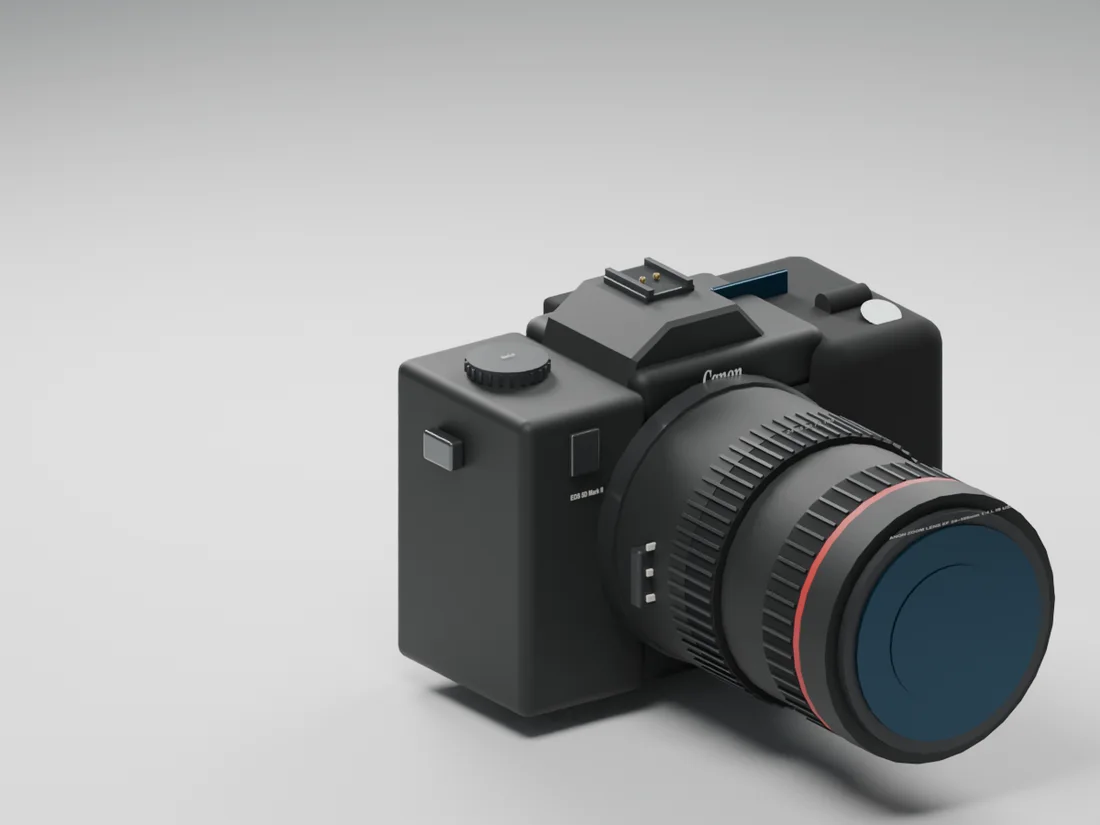 游戏内佳能 EOS 5D Mark II 与 EF24–105mm 镜头模型
